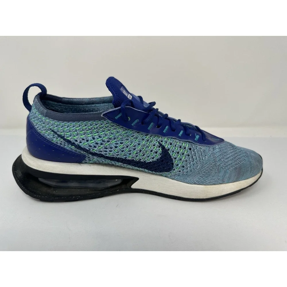 Nike Air Max Flyknit Racer Royal Blue Algae FD2765-400 Size 8.5 Men Running Shoe